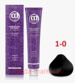 CD Крем-краска для волос с витамином С 1/0 чёрный натуральный 100 мл