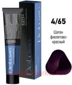 ESTEL DE LUXE 4/65 Краска-уход шатен фиолетово-красный
