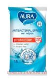 AURA Фэмили влажные салфетки с антиб. эффектом N 15