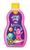 Свобода Little love Шампунь детский + гель для душа + пенна для ванны 3в1 Бабл гам 400 мл