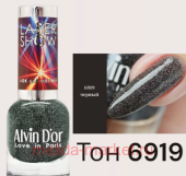 Alvin D`or Лак для ногтей Laser Show тон 6919 черный 12мл