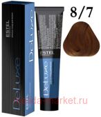 ESTEL DE LUXE 8/7 Краска-уход светло-русый коричневый