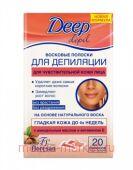 Ф-432 Deep Depil Восковые полоски для депиляции чувствительной кожи лица 20 шт (срок ДО 10,25)