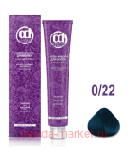 CD Крем-краска для волос с витамином С 0/22 анти-оранжевый (синий) микстон 100 мл