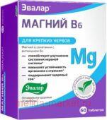 ЭВАЛАР МАГНИЙ В6 ЭВАЛАР N60 ТАБЛ