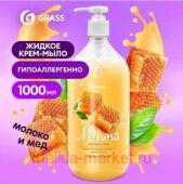 Milana Крем-мыло жидкое увлажняющее Молоко и мед 1 л