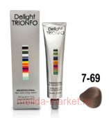 CD Делайт-Триумфо Стойкая Крем-краска для волос 7-69 средне-русый шоколадно-фиолетовый 60 мл