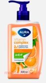 AURA Жидкое Мыло 2в1 для рук и тела Vitamin Complex Апельсин и витамины 500 мл