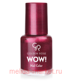Golden Rose Лак WOW mini 6мл т.57 золот-вишневый перл