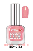 Alvin D`or Лак для ногтей Nail ID Color lux тон 0123 розовый с блестками 10мл
