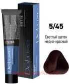 ESTEL DE LUXE 5/45 Краска-уход светлый шатен медно-красный