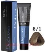 ESTEL DE LUXE 8/1 Краска-уход светло-русый пепельный