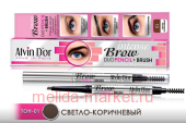 Alvin D`or Механический Карандаш для бровей Intense Brow Duo Pencil + Brush тон 01 Light Brown 0,18г Р-9