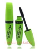 Farres Тушь для ресниц Green Tea с натуральным биокомпанентом силиконовая кисточка зелёный корпус 12 мл 29-3