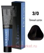 ESTEL DE LUXE 3/0 Краска-уход темный шатен
