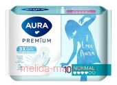 AURA Прокладки женские гигиенические Premium Normal 10 шт