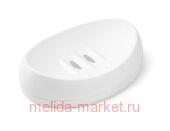 Пластик Мыльница Белая открытая Камея С14