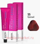 ESTEL PRINCESS ESSEX Крем-краска тон 55 красный Lumen