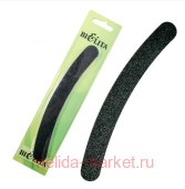 Белита Пилка для ногтей наждачная на блистере прямая цвет черный 17,5*2см Арт.0-8