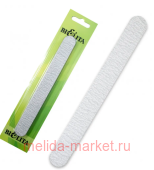 Белита Пилка для ногтей наждачная на блистере прямая тонкая цвет серебро 18*2см Арт.0-9