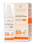 NOVOSVIT Glow base База под макияж солнцезащитная spf50+ gold 50 мл