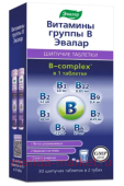 ЭВАЛАР Витамины группы B №30 таблетки шипучие массой 5 гр