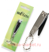 Белита Кусачки для ногтей цвет металл/черный 5,4 см Арт 0-33