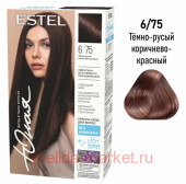 ESTEL Юная Краска для волос без аммиака тон 6/75 Тёмно-русый коричнево-красный
