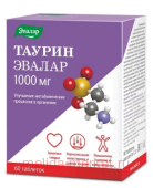 ЭВАЛАР Таурин 1000 мг №60 таблетки массой 1,3 гр