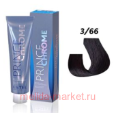 ESTEL PRINCESS ESSEX CHROME Крем-краска тон 3/66 Темный шатен фиолетовый интенсивный 60 мл